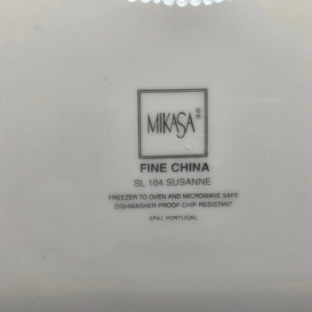 Mikasa Susanne SL 104 Fine China 3 Piece Set Dinner Salad Plate Soup Bowl Blue